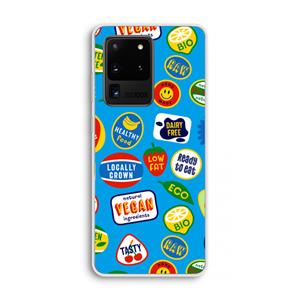 CaseCompany Fruitsticker: Samsung Galaxy S20 Ultra Transparant Hoesje