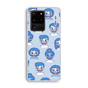 CaseCompany Gezichtjes: Samsung Galaxy S20 Ultra Transparant Hoesje