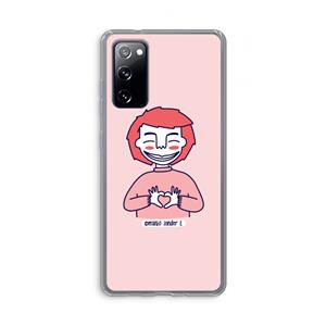 CaseCompany Hartje: Samsung Galaxy S20 FE / S20 FE 5G Transparant Hoesje