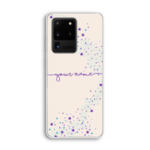 CaseCompany Sterren: Samsung Galaxy S20 Ultra Transparant Hoesje