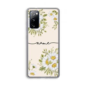 CaseCompany Daisies: Samsung Galaxy S20 FE / S20 FE 5G Transparant Hoesje