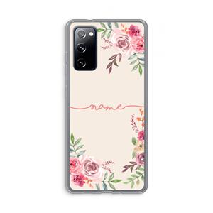 CaseCompany Rozen: Samsung Galaxy S20 FE / S20 FE 5G Transparant Hoesje