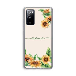CaseCompany Zonnebloemen: Samsung Galaxy S20 FE / S20 FE 5G Transparant Hoesje