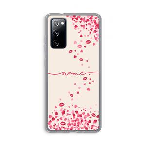 CaseCompany Hartjes en kusjes: Samsung Galaxy S20 FE / S20 FE 5G Transparant Hoesje