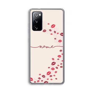 CaseCompany Kusjes: Samsung Galaxy S20 FE / S20 FE 5G Transparant Hoesje