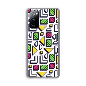 CaseCompany 8-bit N°4: Samsung Galaxy S20 FE / S20 FE 5G Transparant Hoesje