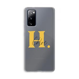 CaseCompany Amber Script: Samsung Galaxy S20 FE / S20 FE 5G Transparant Hoesje