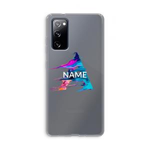 CaseCompany Abstract Spectrum: Samsung Galaxy S20 FE / S20 FE 5G Transparant Hoesje