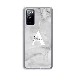 CaseCompany Ivory Marble: Samsung Galaxy S20 FE / S20 FE 5G Transparant Hoesje