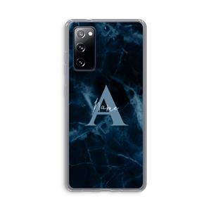 CaseCompany Midnight Marble: Samsung Galaxy S20 FE / S20 FE 5G Transparant Hoesje