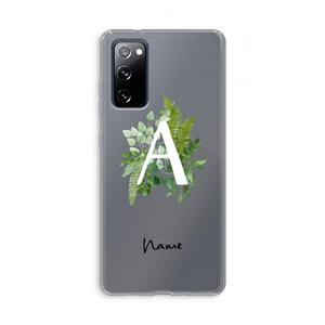 CaseCompany Green Brush: Samsung Galaxy S20 FE / S20 FE 5G Transparant Hoesje