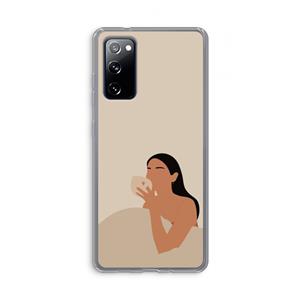 CaseCompany Fresh coffee: Samsung Galaxy S20 FE / S20 FE 5G Transparant Hoesje