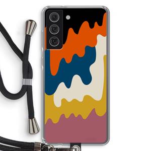 CaseCompany Baar A: Samsung Galaxy S21 FE Transparant Hoesje met koord