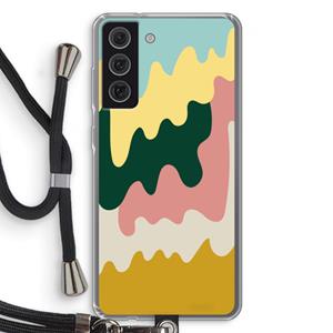 CaseCompany Baar B: Samsung Galaxy S21 FE Transparant Hoesje met koord