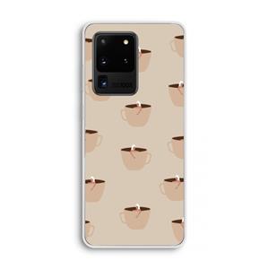 CaseCompany Morning coffee: Samsung Galaxy S20 Ultra Transparant Hoesje