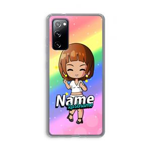CaseCompany Chibi Maker vrouw: Samsung Galaxy S20 FE / S20 FE 5G Transparant Hoesje
