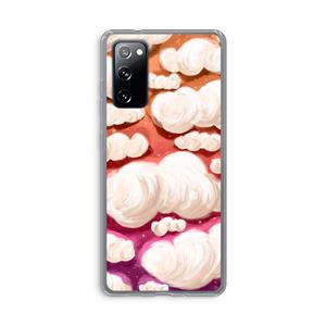 CaseCompany Katoen Wolken: Samsung Galaxy S20 FE / S20 FE 5G Transparant Hoesje