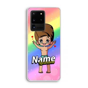 CaseCompany Chibi Maker man: Samsung Galaxy S20 Ultra Transparant Hoesje