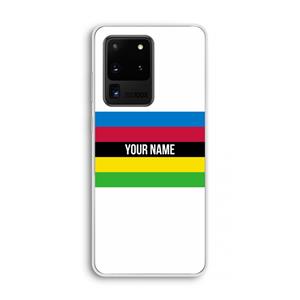 CaseCompany WK Wielrennen: Samsung Galaxy S20 Ultra Transparant Hoesje