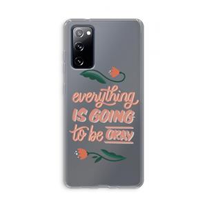 CaseCompany Optimistic flower girl: Samsung Galaxy S20 FE / S20 FE 5G Transparant Hoesje