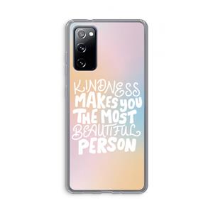CaseCompany The prettiest: Samsung Galaxy S20 FE / S20 FE 5G Transparant Hoesje