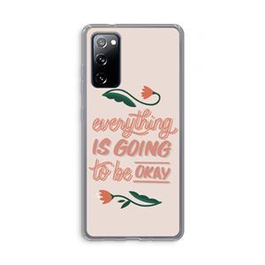 CaseCompany Optimistic flower girl: Samsung Galaxy S20 FE / S20 FE 5G Transparant Hoesje