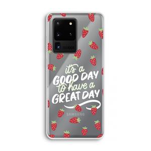 CaseCompany Don't forget to have a great day: Samsung Galaxy S20 Ultra Transparant Hoesje