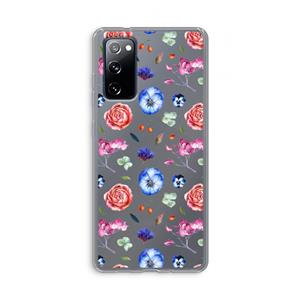 CaseCompany Bloemetjes: Samsung Galaxy S20 FE / S20 FE 5G Transparant Hoesje