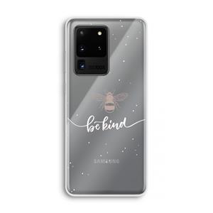 CaseCompany Be(e) kind: Samsung Galaxy S20 Ultra Transparant Hoesje