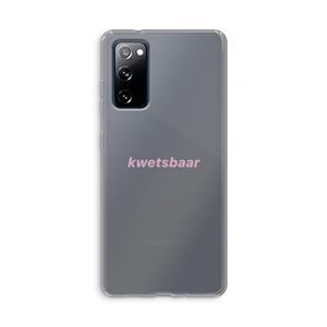 CaseCompany kwetsbaar: Samsung Galaxy S20 FE / S20 FE 5G Transparant Hoesje