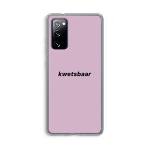 CaseCompany kwetsbaar: Samsung Galaxy S20 FE / S20 FE 5G Transparant Hoesje