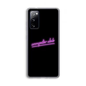 CaseCompany Vice Black: Samsung Galaxy S20 FE / S20 FE 5G Transparant Hoesje