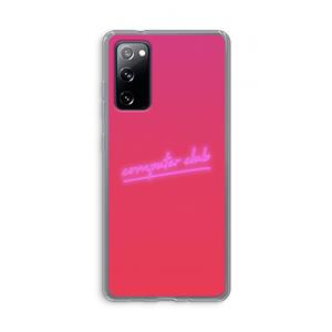 CaseCompany Vice Glow: Samsung Galaxy S20 FE / S20 FE 5G Transparant Hoesje