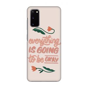 CaseCompany Optimistic flower girl: Volledig geprint Samsung Galaxy S20 Hoesje