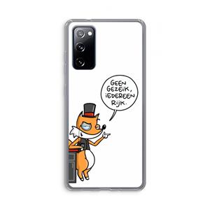 CaseCompany Geen Gezeik: Samsung Galaxy S20 FE / S20 FE 5G Transparant Hoesje