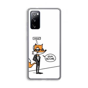 CaseCompany GSM secure: Samsung Galaxy S20 FE / S20 FE 5G Transparant Hoesje