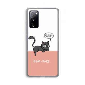 CaseCompany GSM poes: Samsung Galaxy S20 FE / S20 FE 5G Transparant Hoesje