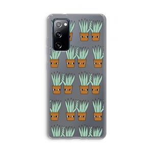 CaseCompany Sansevieria: Samsung Galaxy S20 FE / S20 FE 5G Transparant Hoesje