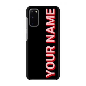 CaseCompany Namecase: Volledig geprint Samsung Galaxy S20 Hoesje