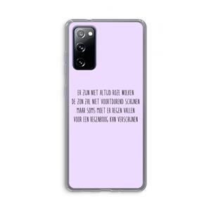CaseCompany Regenboog: Samsung Galaxy S20 FE / S20 FE 5G Transparant Hoesje