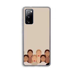 CaseCompany Girls girls girls: Samsung Galaxy S20 FE / S20 FE 5G Transparant Hoesje