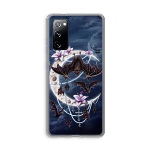 CaseCompany Vleermuizen Maan: Samsung Galaxy S20 FE / S20 FE 5G Transparant Hoesje