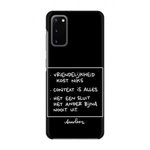 CaseCompany Mijn Motto's: Volledig geprint Samsung Galaxy S20 Hoesje