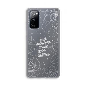 CaseCompany Good stories: Samsung Galaxy S20 FE / S20 FE 5G Transparant Hoesje