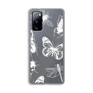 CaseCompany Tiny Bugs: Samsung Galaxy S20 FE / S20 FE 5G Transparant Hoesje