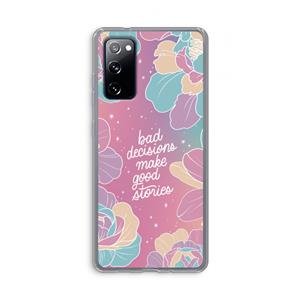 CaseCompany Good stories: Samsung Galaxy S20 FE / S20 FE 5G Transparant Hoesje