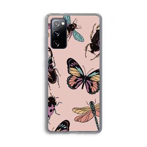 CaseCompany Tiny Bugs: Samsung Galaxy S20 FE / S20 FE 5G Transparant Hoesje