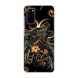 CaseCompany Huilende Wolf: Volledig geprint Samsung Galaxy S20 Hoesje