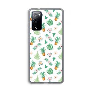CaseCompany Ananas bladeren: Samsung Galaxy S20 FE / S20 FE 5G Transparant Hoesje