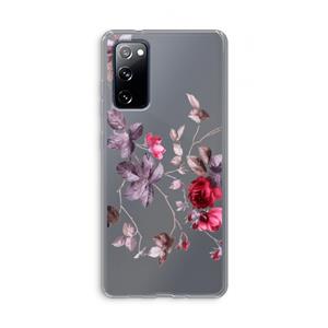 CaseCompany Mooie bloemen: Samsung Galaxy S20 FE / S20 FE 5G Transparant Hoesje